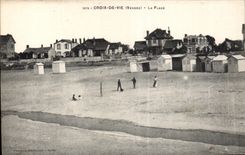 CPA Croix de vle vendee La plage
