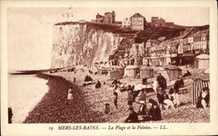 CPA Mers Les Bains La Plage et la Falaise