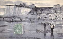 CPA Mers Sur Mers La Plage vers la Falaise