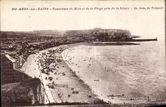 CPA Mers les Bains Panorama de Mers et de la Plage pris de la falaise