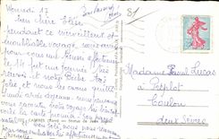 CPSM Castres Tarn Statue of Jean Jaures