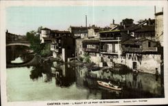 CPA Castres Agout and the Bridge of Strasbourg