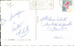 CPSM Castres the Garden of the Mall