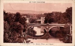 CPA Castres Four Bridges on Agout
