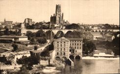 Catedral E Albi de CPA vista de la ciudad