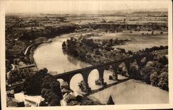 CPA Albi el puente del ferrocarril y del valle del Tarn