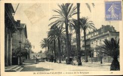 CPA Hyeres les Palmiers Avenue de la Belgique