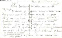 CPA Hyeres les Palmiers Avenue de Belgique