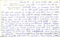 CPA La Cote d Azur Hyeres les Palmiers Hotel Chateaubriand