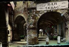 CPA Montauban a corner of the National Place Bar Tobacco