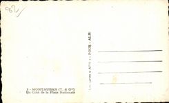 CPA Montauban una esquina del tabaco nacional de la barra del lugar