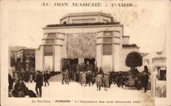 CPA Au BOn Marche Paris Le Pavillon Pomone a Exposition des Arts des Decoratifs 1925