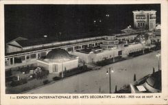 CPA Exposition Internationale de Arts Decoratifs Paris 1925 Vue de Nuit