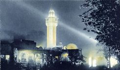 CPA Exposition Internationale de Arts Decoratifs Paris 1925 Section Tunisienne vue de nuit