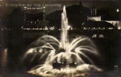 CPA Exposition des Arts Decoratif Vue de nuit