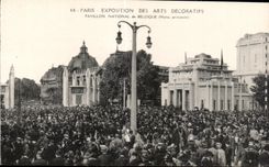 CPA Paris Exposition des Arts Decoratifs Pavillon National de Belgique