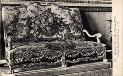 CPA Musee des Arts Decoratifs Canape epoque Louis XIV