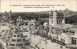 CPA Exposition Internationale Des Arts Decoratifs Paris 1925 Vue generale sur l esplanade des Invalides 