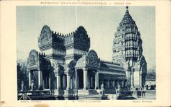 CPA Coloniale Internationale Paris 1931 temple d angkor