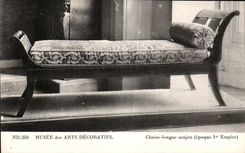 CPA Musee des Arts Decoratifs Chaise longue acajou