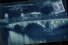 CPA Musee des Arts Decoratifs Vue De Nuit Le Pont Des