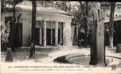 CPA Exposition Paris Des Arts Decoratifs Pavillon du Commissariat General