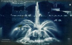 CPA Exposition des arts Decoratifs Paris 1925 Vue de NUIT