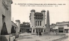 CPA Exposition Internationale des arts Decoratifs Paris 1925 Fontaine de Rene Lalique