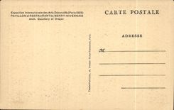 CPA Exposition Internationale des arts Decoratifs Paris 1925 Pavillon et Restaurant du berry nivernais