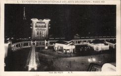 CPA Exposition Internationale des arts Decoratifs Paris 1925 Vue de NUIT Tour Eiffel Citroen 