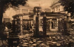 CPA Exposition Internationale des arts Decoratifs Paris 1925 Exhibition of decorative arts Jardin et Pavillon des Alpes 
