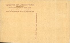 CPA Exposition Internationale des arts Decoratifs Paris 1925 Exhibition of decorative arts Jardin et Pavillon des Alpes 