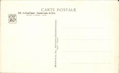 CPSM Le grand signal Fontaine lumin