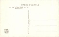 CPA Palais de l Algerie Detail Vue de NUIT