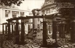 CPA Exposition des arts Decoratifs Jardin du Pavillon Denice