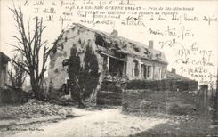 CPA La Grande Guerre 1914-17 Pres de Ste menehould Ville Sur Tourbe La Maison du Notaire