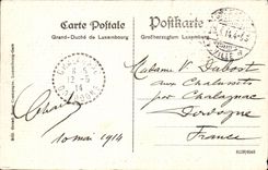 CPA Luxemborg Bridge Adolphe and Footbridge