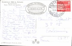 CPSM Suisse Niederhorn Schweiz Bergchilbi Eiger Monch und Jungirau