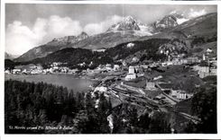 CPA St Morite gegen Piz Albana   Julier