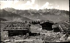 CPA Kepell Alpe Blick aut Rhatikon Vorarlberg