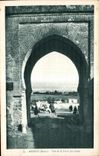 CPA Maroc Meknes (Maroc) Vue de la Porte dar Smen
