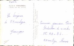 CPA Morocco Khouribga Church seen of the Gardens