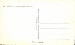 CPA Maroc Tanger Vue generale prise du chart