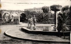 CPA Maroc Casablanca (Maroc) Parc Lyautey Le Bassin