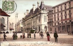 Suisse Lausanne Place St Francols et I Hotel des Postes