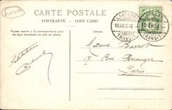 CPA Geneva Island J J Rousseau and Pont of Bergues