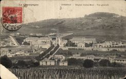 CPA the Champagne Epernay Hospital Auban Moet View