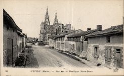 CPA Spine (the Marne) Sight on the Norte Basilica Rams