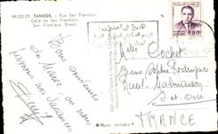 CPA Maroc Tanger Rue San Francisco
