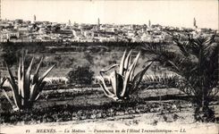 CPA Maroc Meknes La Medina Panorama Vu Del Hotel Iransatlantique-LL